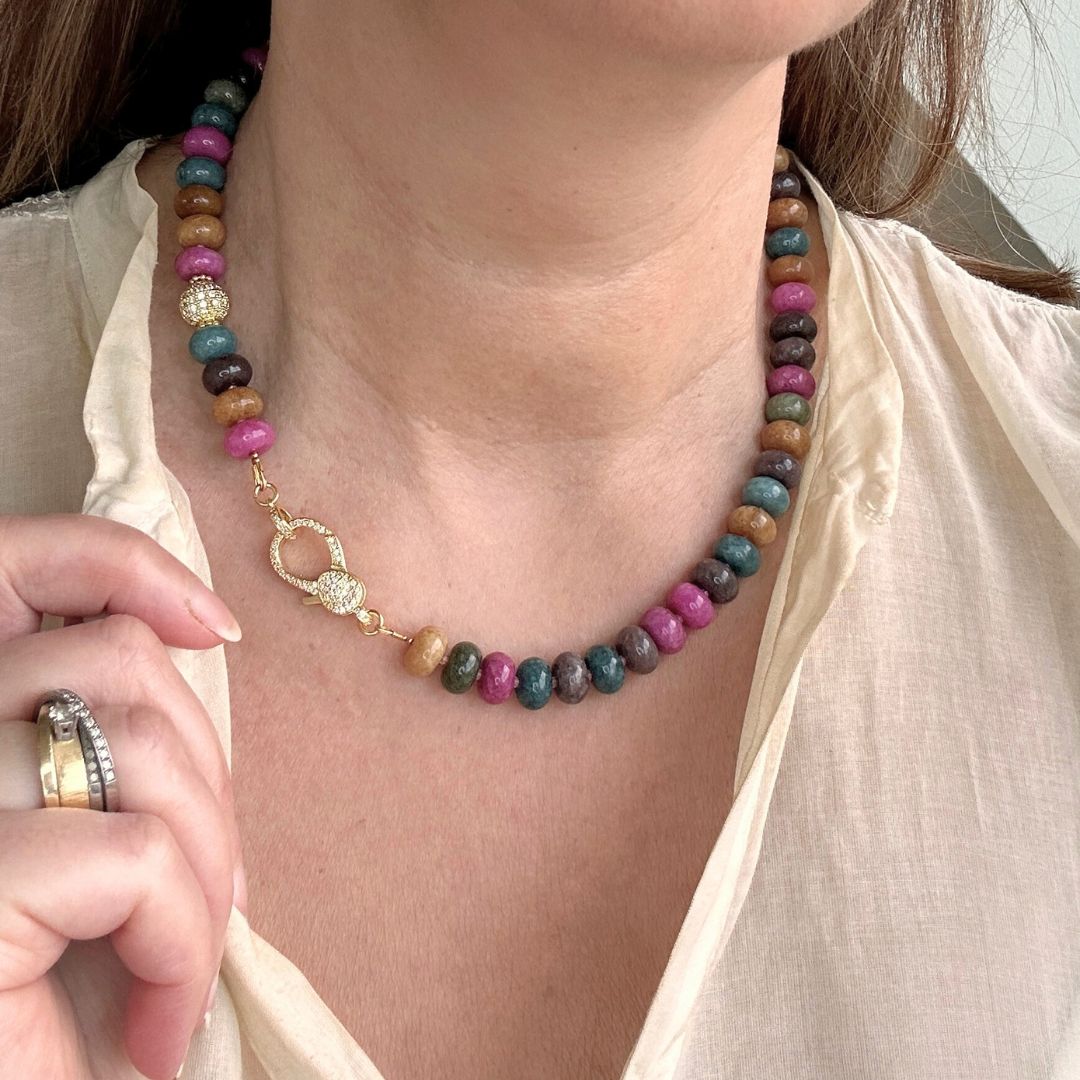 Mystic Meadow - Natuursteen Kralenketting