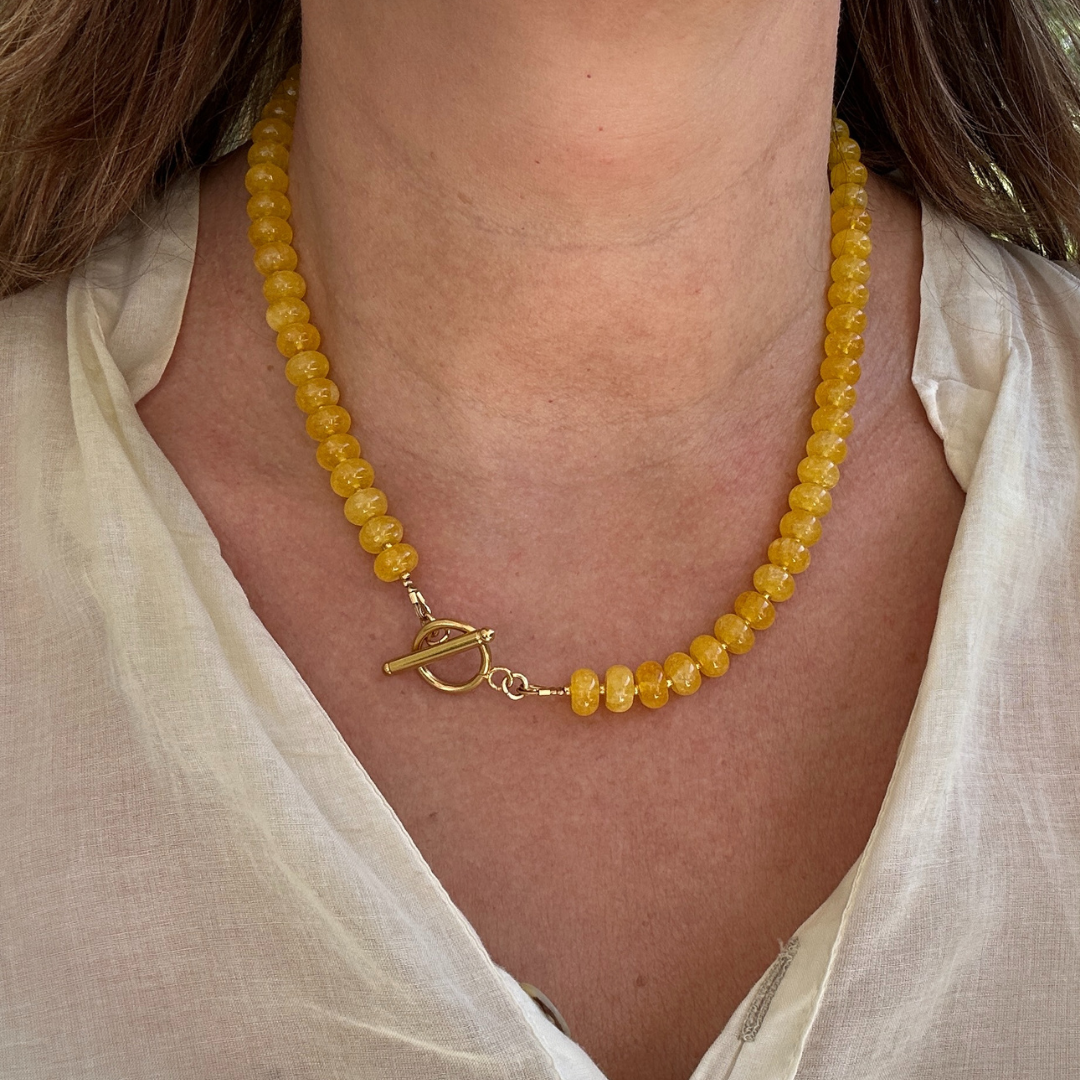 Capri Lemon - Natuursteen Kralenketting