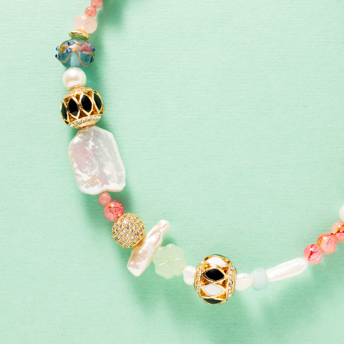 Boho Elegance - Natuursteen Kralenketting