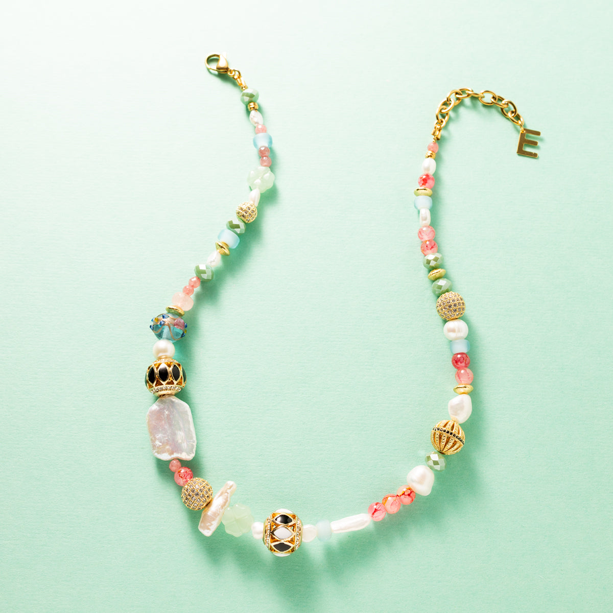 Boho Elegance - Natuursteen Kralenketting