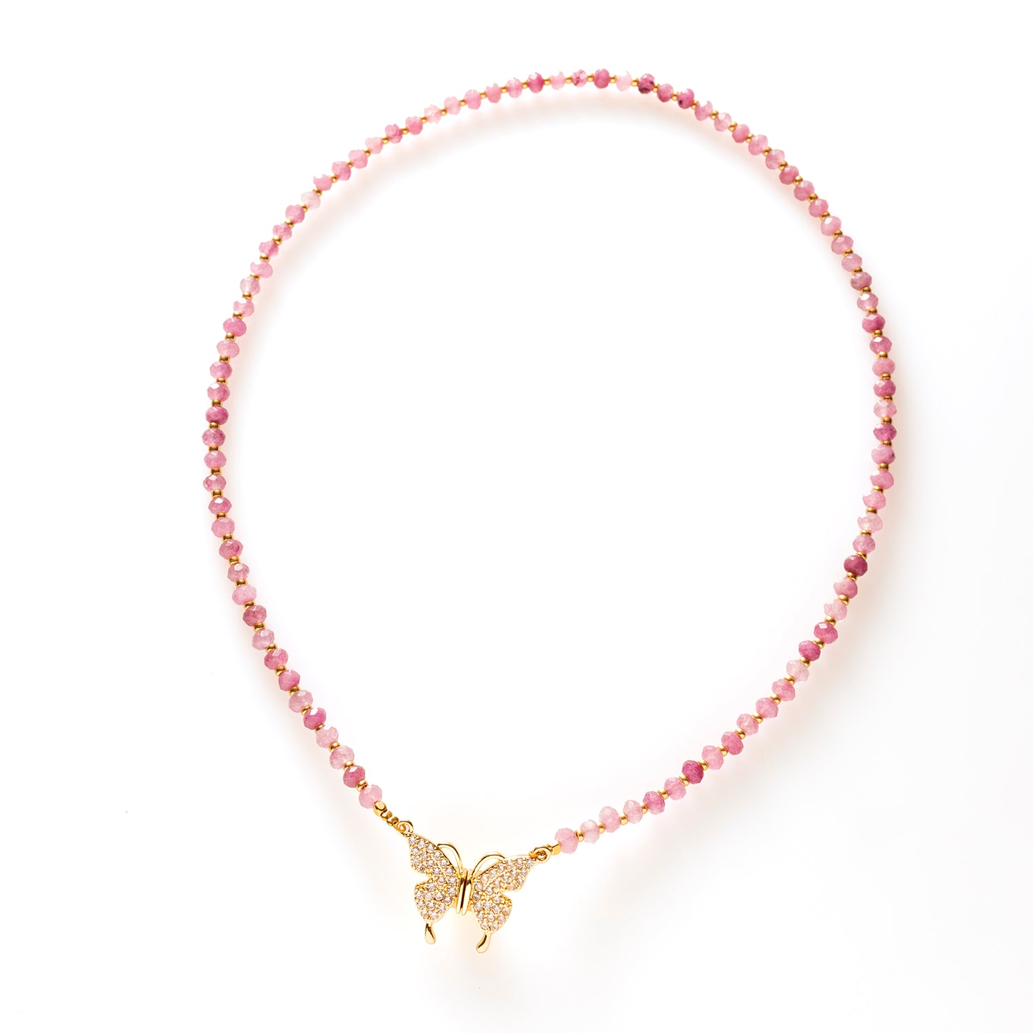 Butterfly Sparkle - Natuursteen Kralenketting
