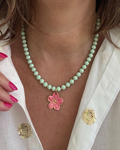 Minty Bloom - Kralenketting/Licht Groen