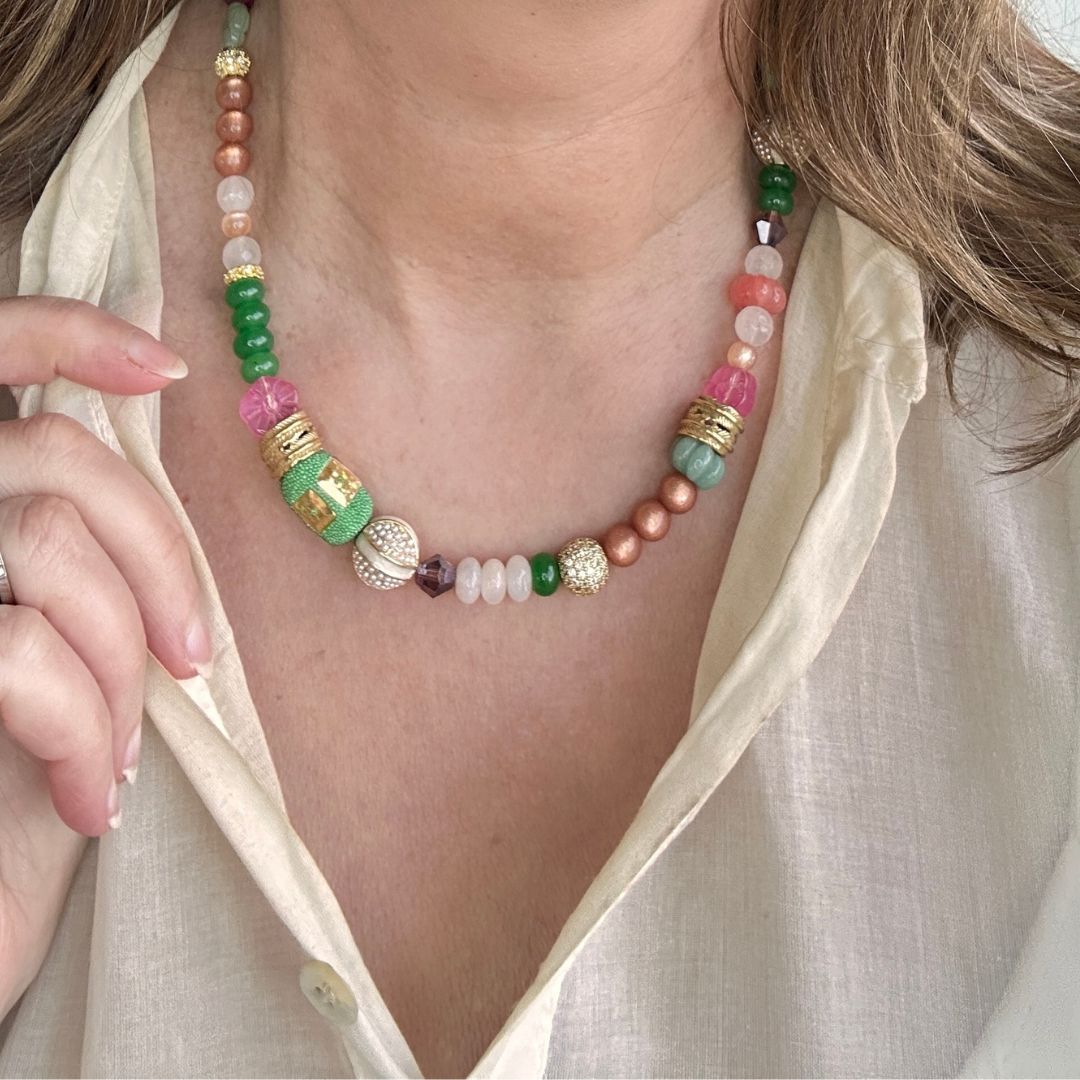 Wildflower Dreams - Natuursteen Kralenketting