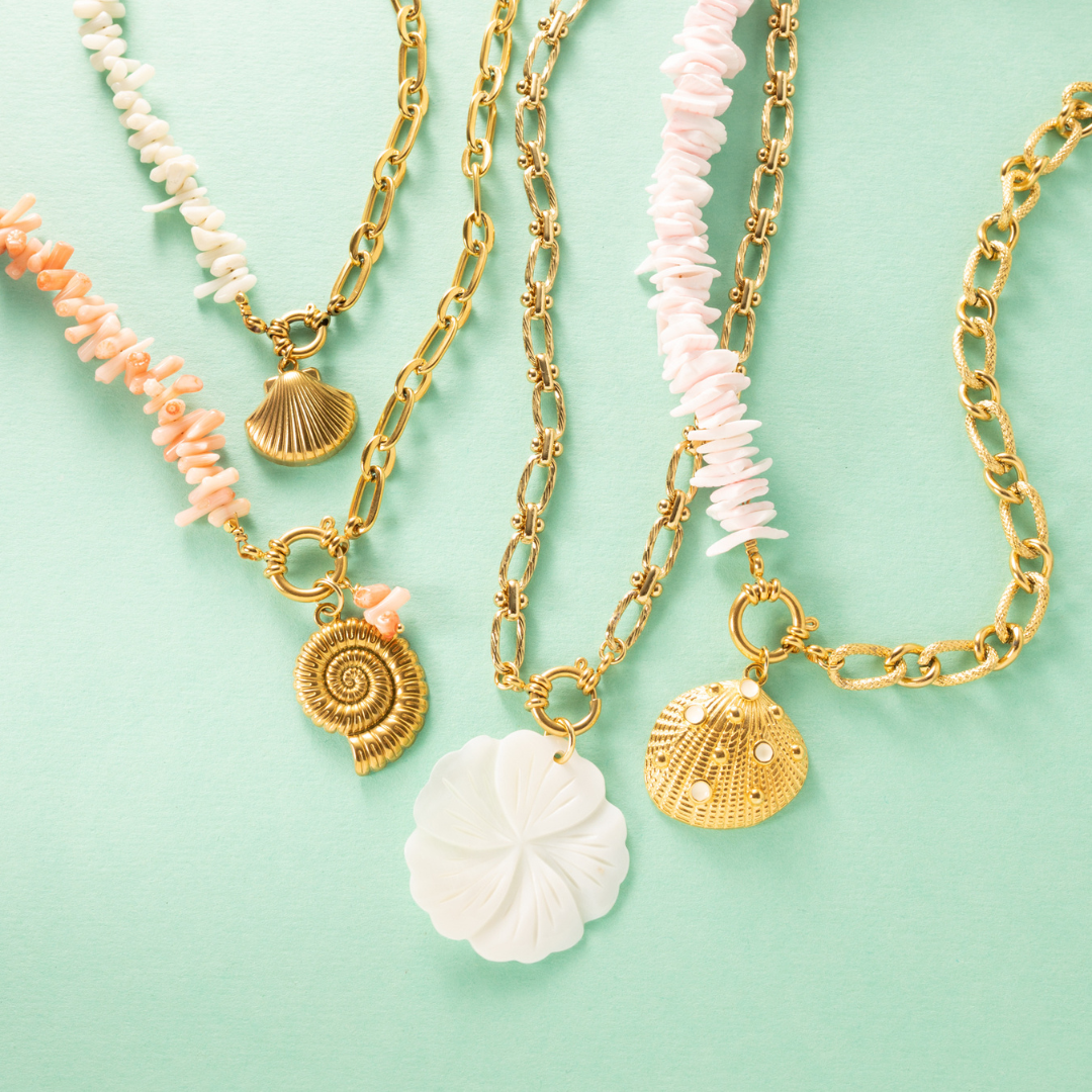 Laat de zomer stralen om je hals met de statementketting Summer&amp;nbsp;Bloom. Deze grove schakelketting trekt alle aandacht met een grote, elegante witte bloem die moeiteloos charme en kracht combineert. Dankzij het stijlvolle boeislot aan de voorkant kun je de bloem eenvoudig verwisselen voor een andere bedel – zo pas je je look aan elke outfit of stemming aan.