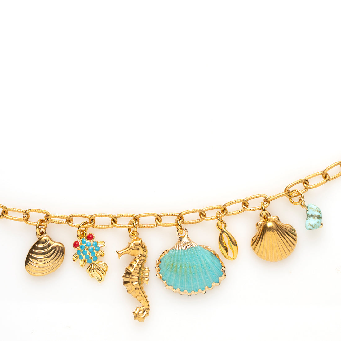 Bedelarmband - Ocean Charms / Turquoise