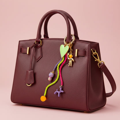 Geef je tas een eigenzinnige upgrade met deze opvallende bag charm, dé trend van dit moment waar je niet omheen kunt. Met een groot gekleurd hart, een smiley, Balloon Dog en een schattig astronautje straalt deze charm pure fun en persoonlijkheid uit.

Je klikt ‘m in een handomdraai aan je tas, rugzak of sleutelbos. Perfect om jouw look nét dat beetje extra te geven. De kleurrijke combinatie en eigenzinnige details zorgen voor een instant happiness-gevoel, elke keer als je ‘m ziet bungelen.