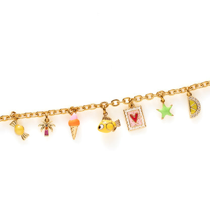 Sommige zomers wil je het liefst nooit laten eindigen. Endless Summer is ontworpen voor iedereen die houdt van zon, zee en een vleugje luxe. De speelse bedels geven de armband een unieke uitstraling, terwijl de elegante afwerking ervoor zorgt dat hij net zo mooi staat tijdens een zomerse lunch als tijdens een avond uit.