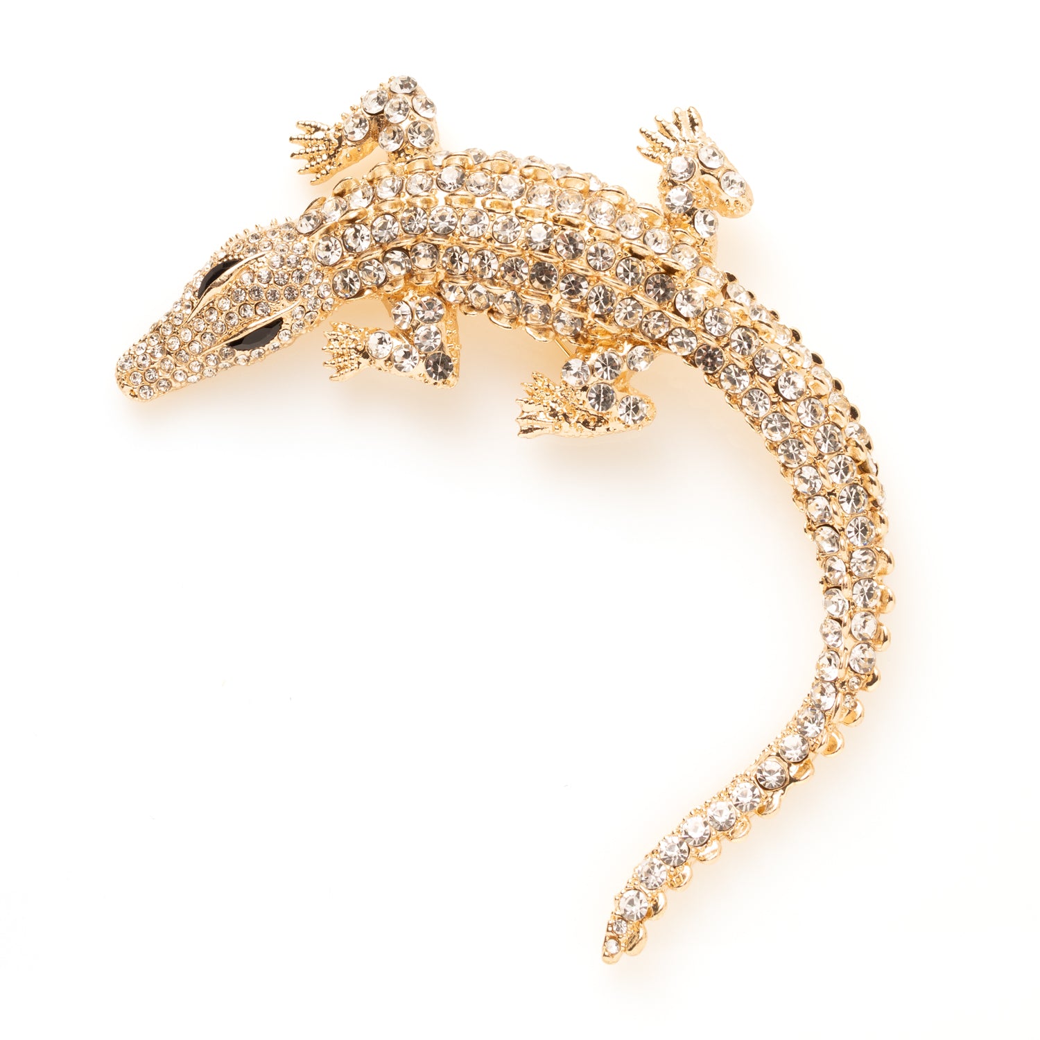 Durf op te vallen met de Alligator Spark broche. Groot, gedurfd en opvallend, ontworpen voor vrouwen die van sieraden een statement maken. Voeg kracht en eigenzinnigheid toe aan je outfit en laat je stijl spreken met deze opvallende broche.
