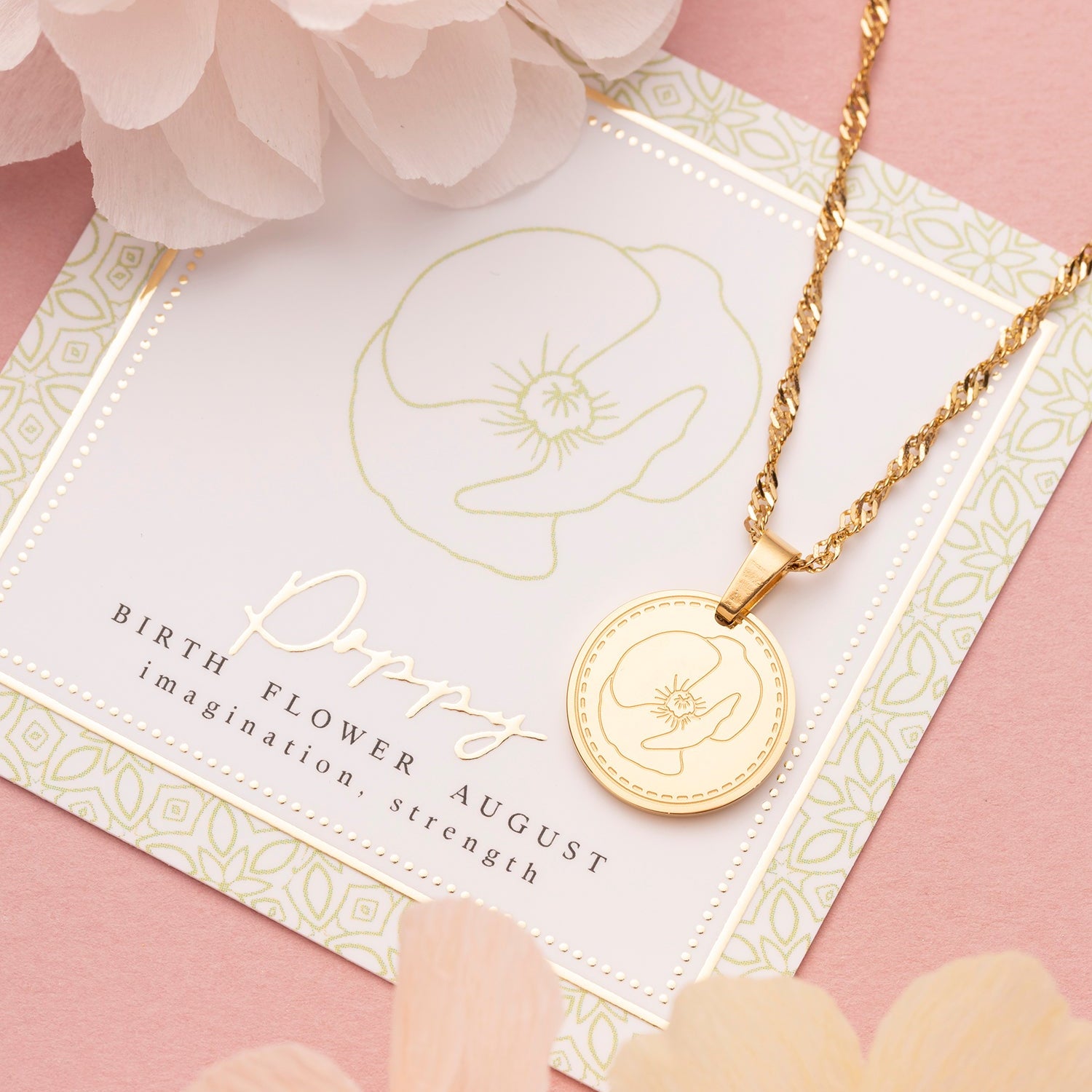 Geboortebloem - Ketting - Januari t/m December