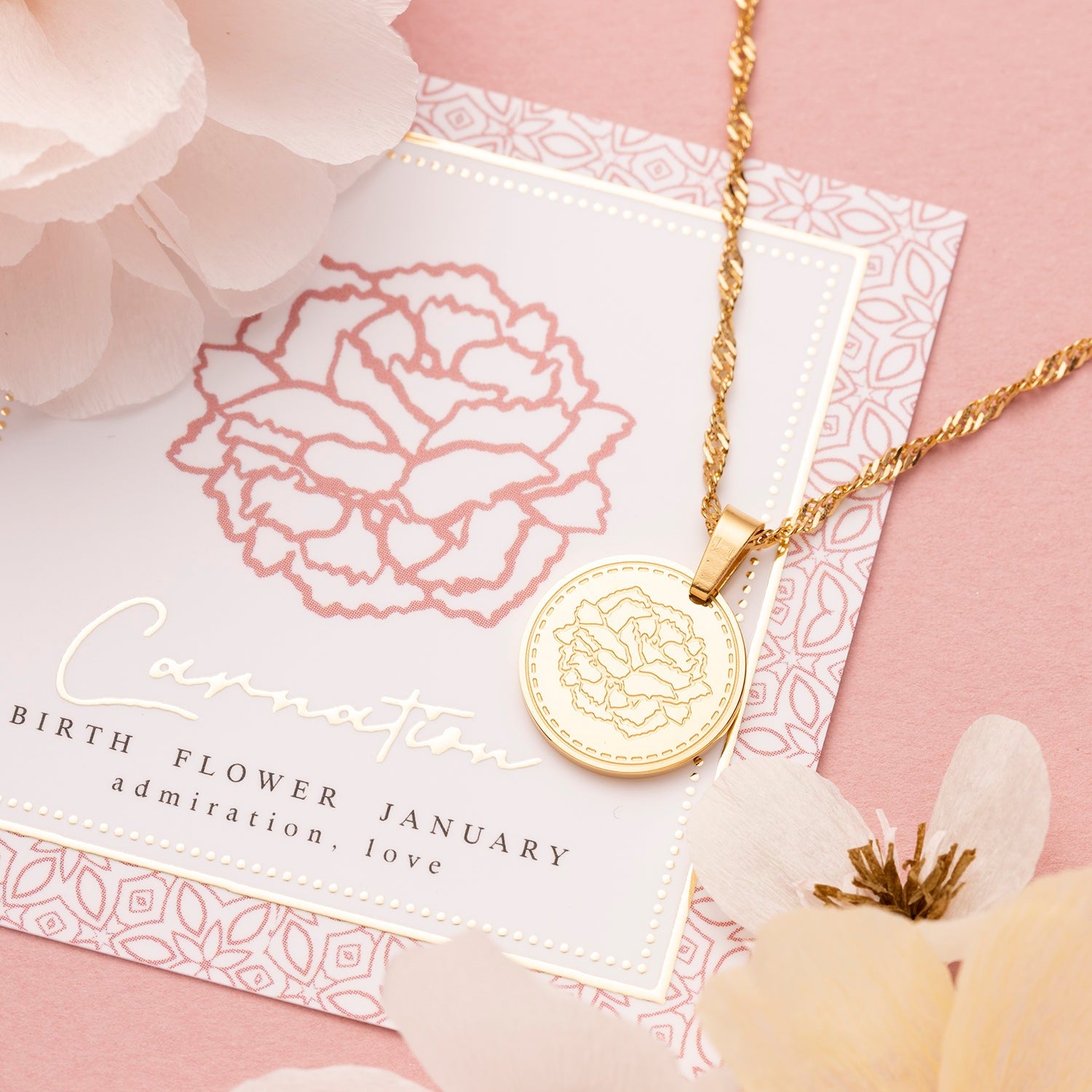 Geboortebloem - Ketting - Januari t/m December
