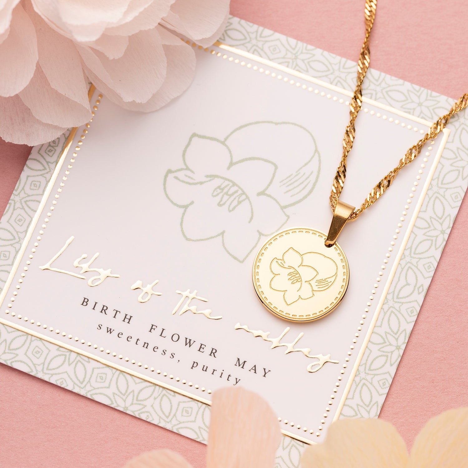 Geboortebloem - Ketting - Januari t/m December