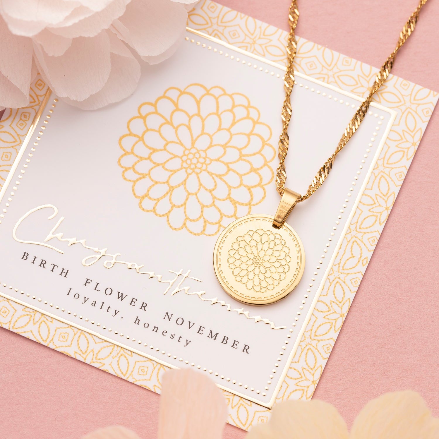 Geboortebloem - Ketting - Januari t/m December