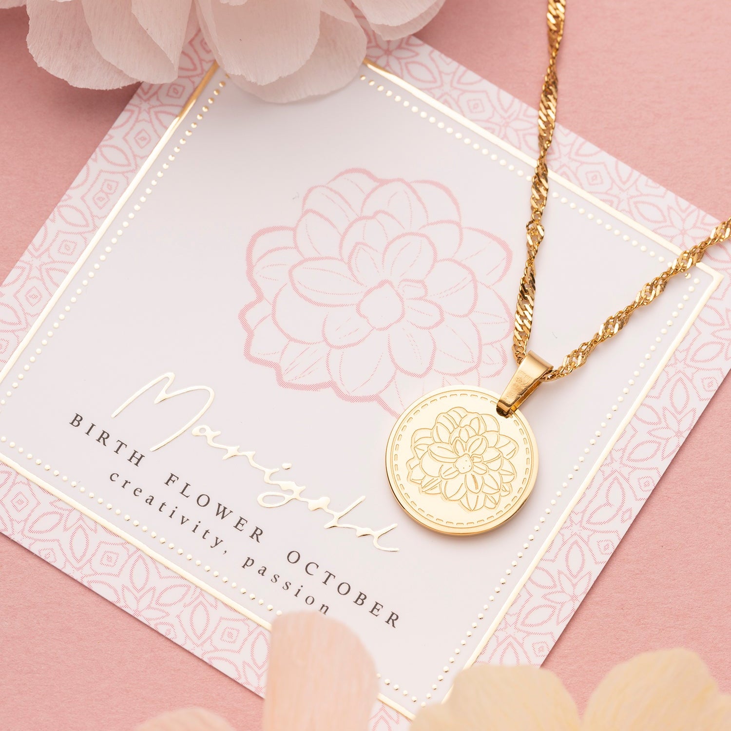 Geboortebloem - Ketting - Januari t/m December