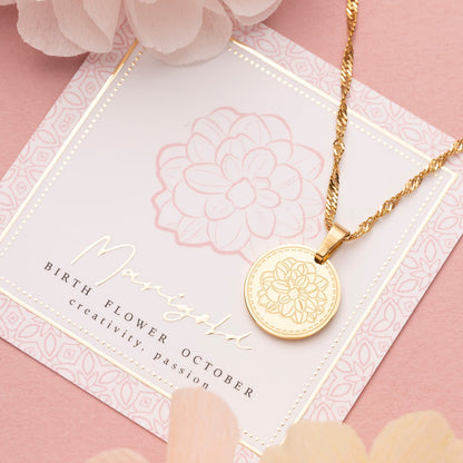 Geboortebloem - Ketting - Januari t/m December