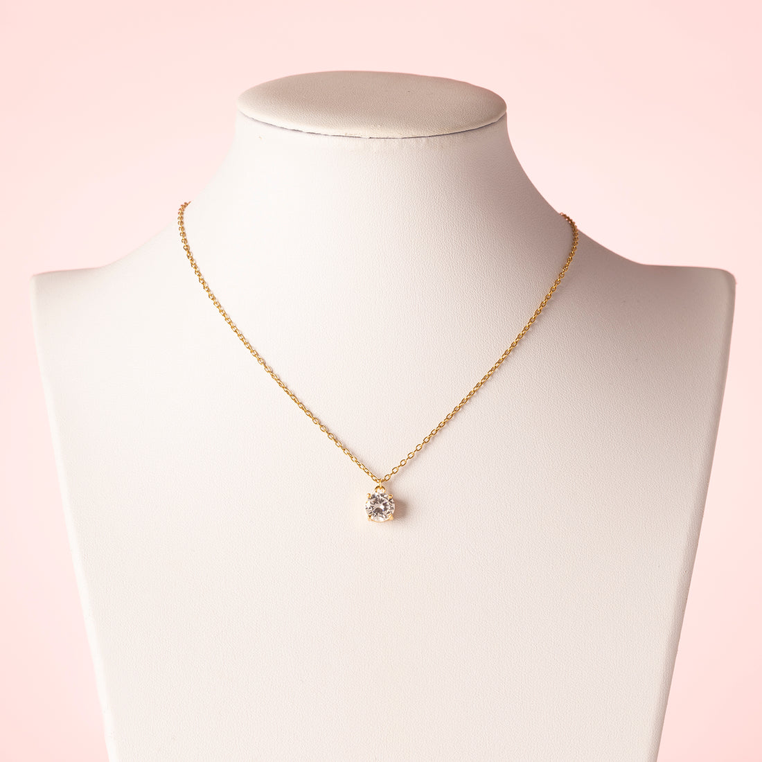 Ketting - Goud - Crystal Glas Diamantvorm