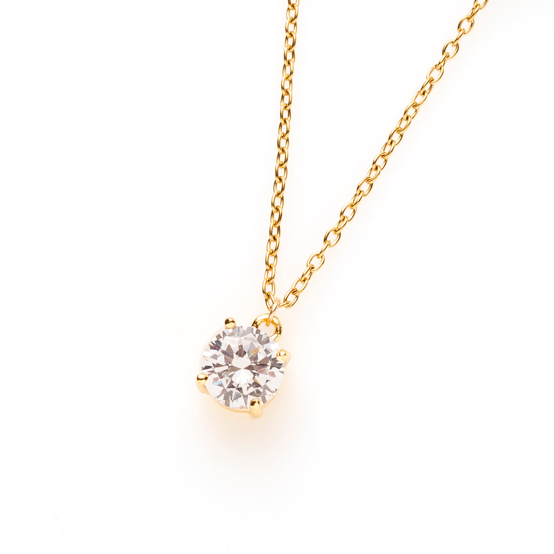 Ketting - Goud - Crystal Glas Diamantvorm