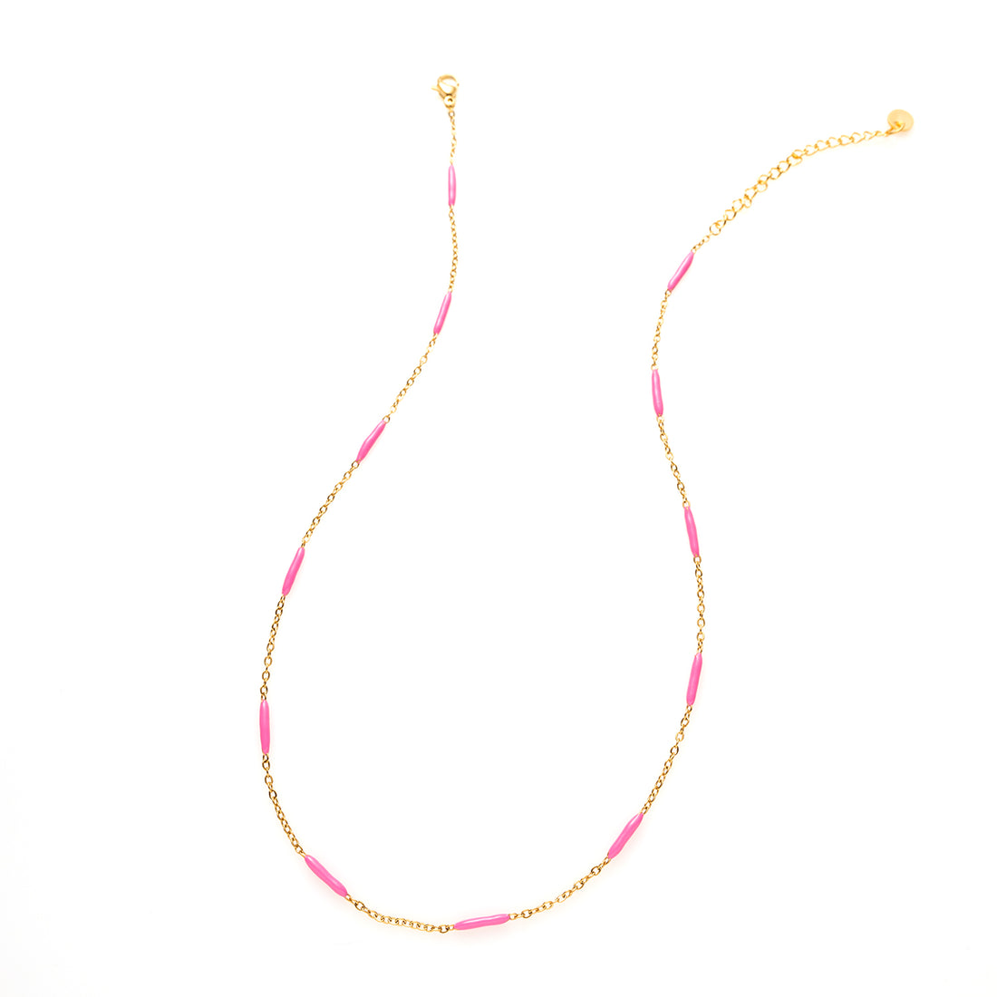 Ketting - Goud - Bright Pink