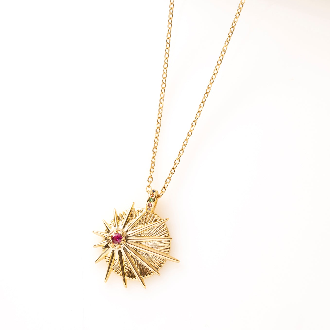 Ketting - Goud - Zirkonia Zon