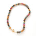 Elegante natuursteen kralenketting met rijke, diepe kleurtinten die samen een verfijnd kleurenpalet vormen. Denk aan donkergroen, saliegroen, blauwgrijs, warm okerbruin en een gedempte framboosroze. De kleuren zijn intens maar niet fel, ze hebben een chique, volwassen uitstraling.

Draag de ketting met of zonder bedel en creëer je eigen unieke look.