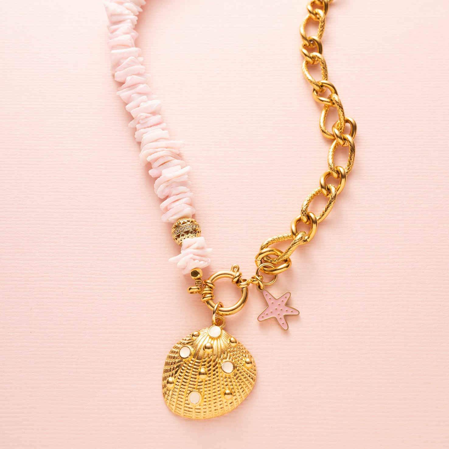 Ketting - Pink Seashell Dream