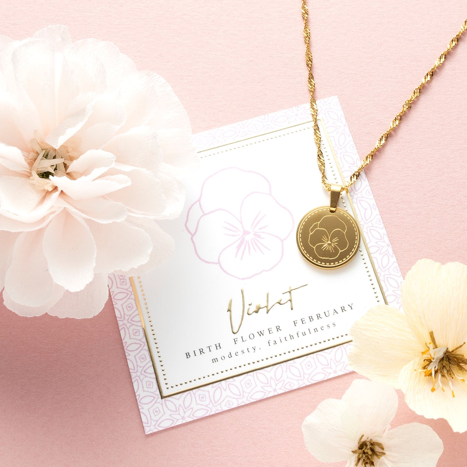 Geboortebloem - Ketting - Januari t/m December