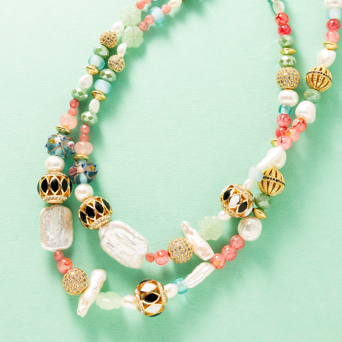 Boho Elegance - Natuursteen Kralenketting