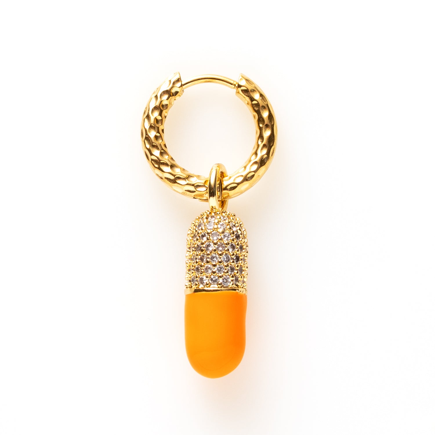 Chill Pill / Oranje - One Piece Oorbel