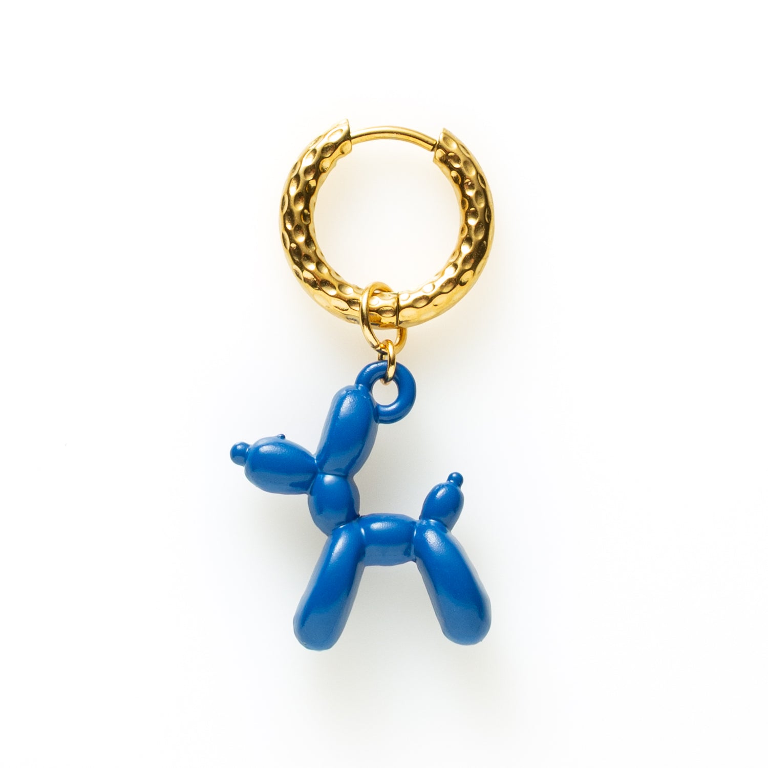 One Piece Oorbel - Goud - Balloon Dog Blauw