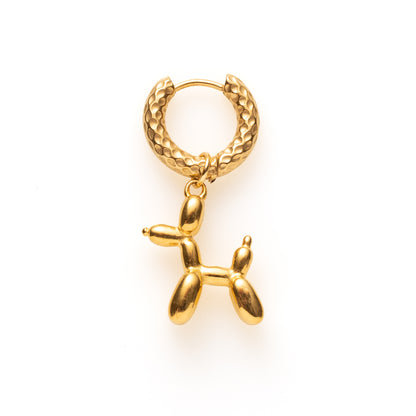 Balloon Dog / Goud - One Piece Oorbel