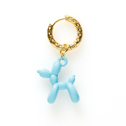One Piece Oorbel - Goud - Balloon Dog Licht Blauw