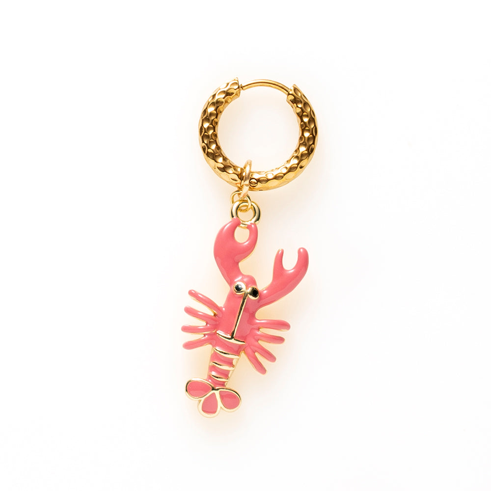 Lobster Love - One Piece Oorbel  (5 kleuren beschikbaar)