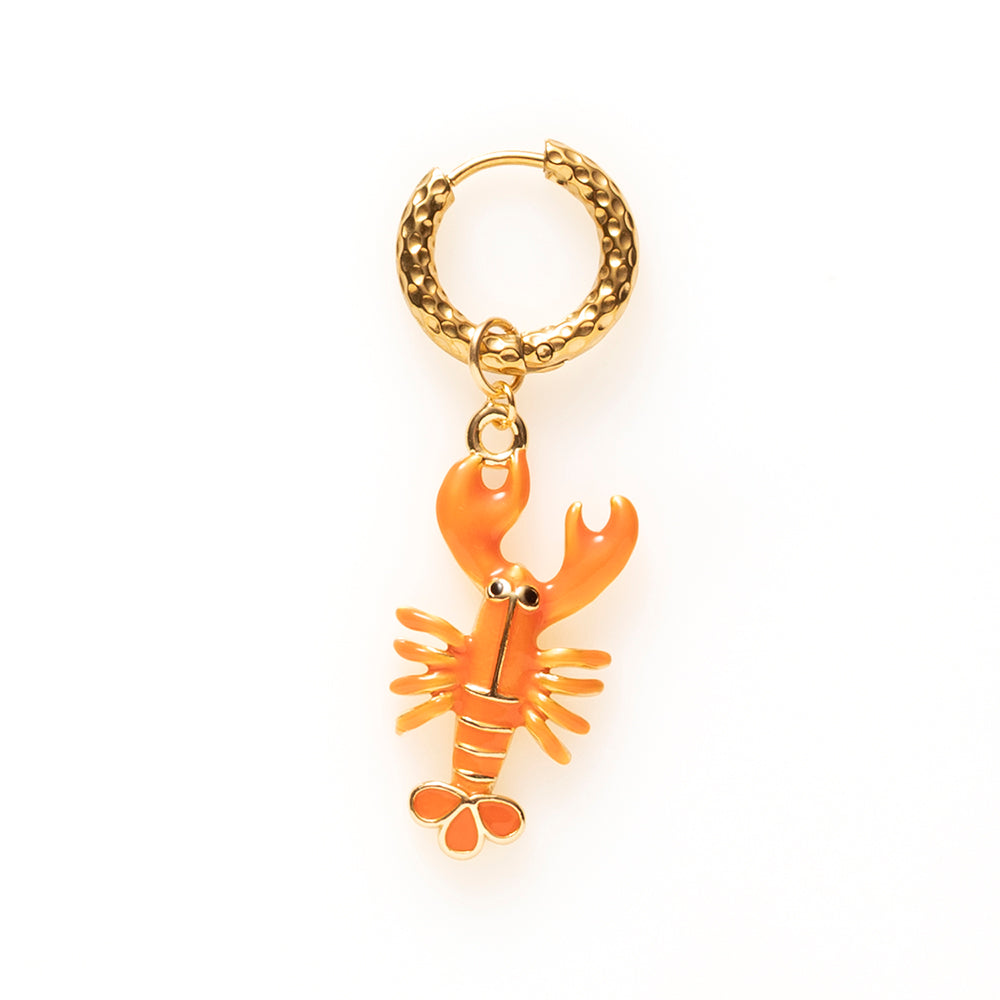 Lobster Love - One Piece Oorbel  (5 kleuren beschikbaar)