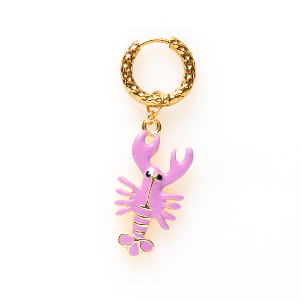 Lobster Love - One Piece Oorbel  (5 kleuren beschikbaar)