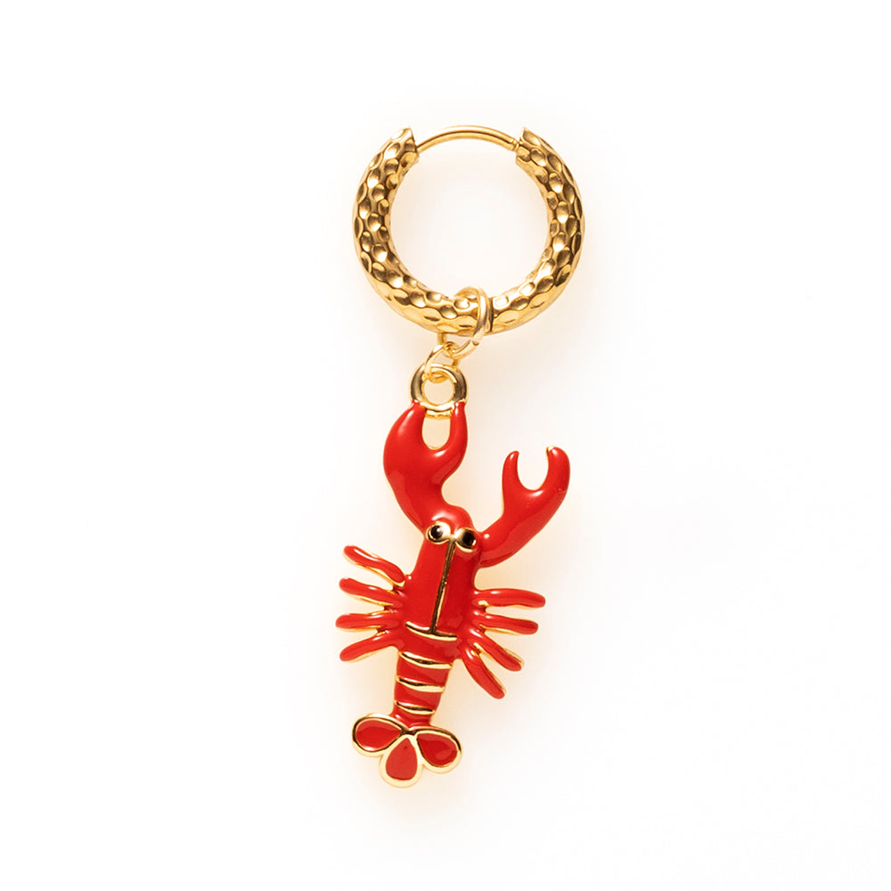 Lobster Love - One Piece Oorbel  (5 kleuren beschikbaar)
