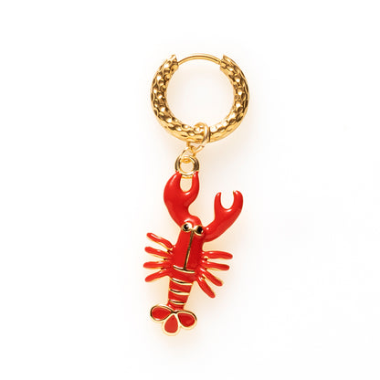 Lobster Love - One Piece Oorbel  (5 kleuren beschikbaar)