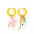 Balloon Dog & IJsje - Oorbellen/Geel