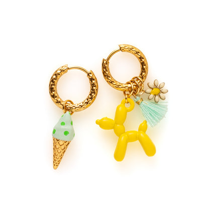 IJsje &amp; Balloon Dog - Oorbellen